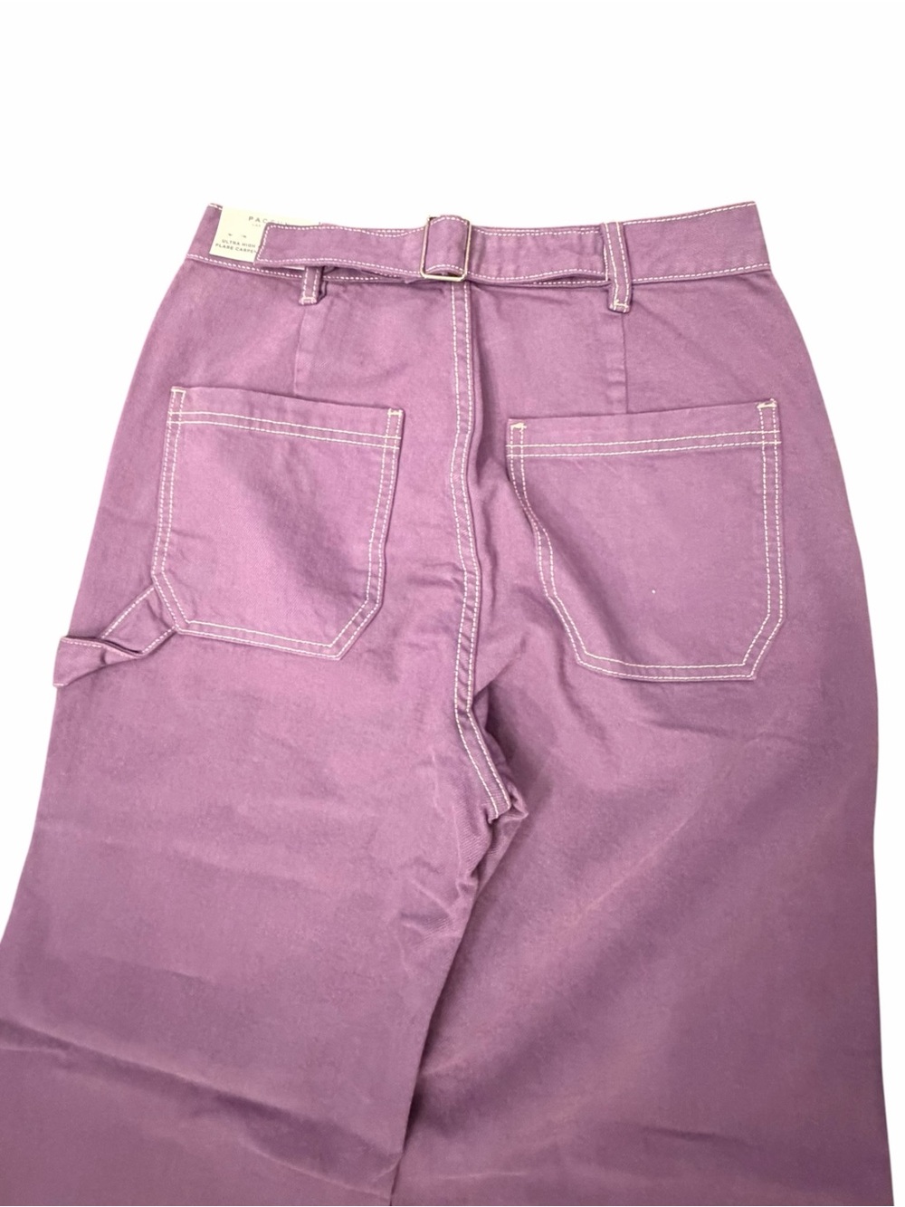 Pacsun Ultra High Rise Flare Carpenter Purple Jeans Women's 26 NEW Cotton Comfy